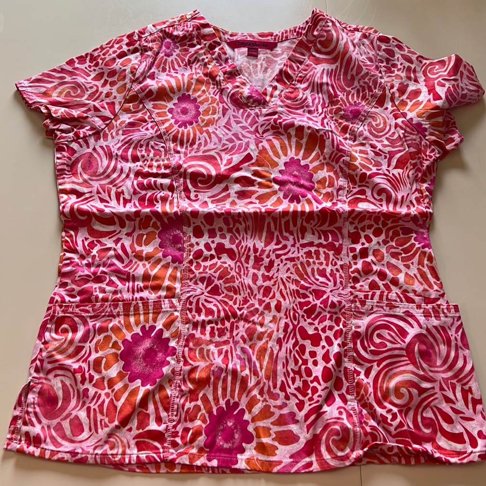 Large female scrub top